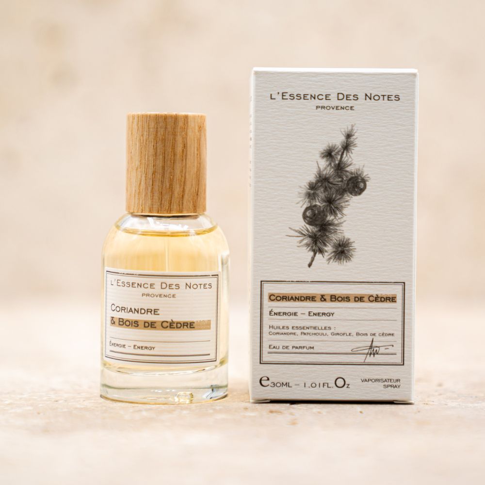 Essence des notes Eau de Parfum Coriandre & Bois de Cèdre 30ml