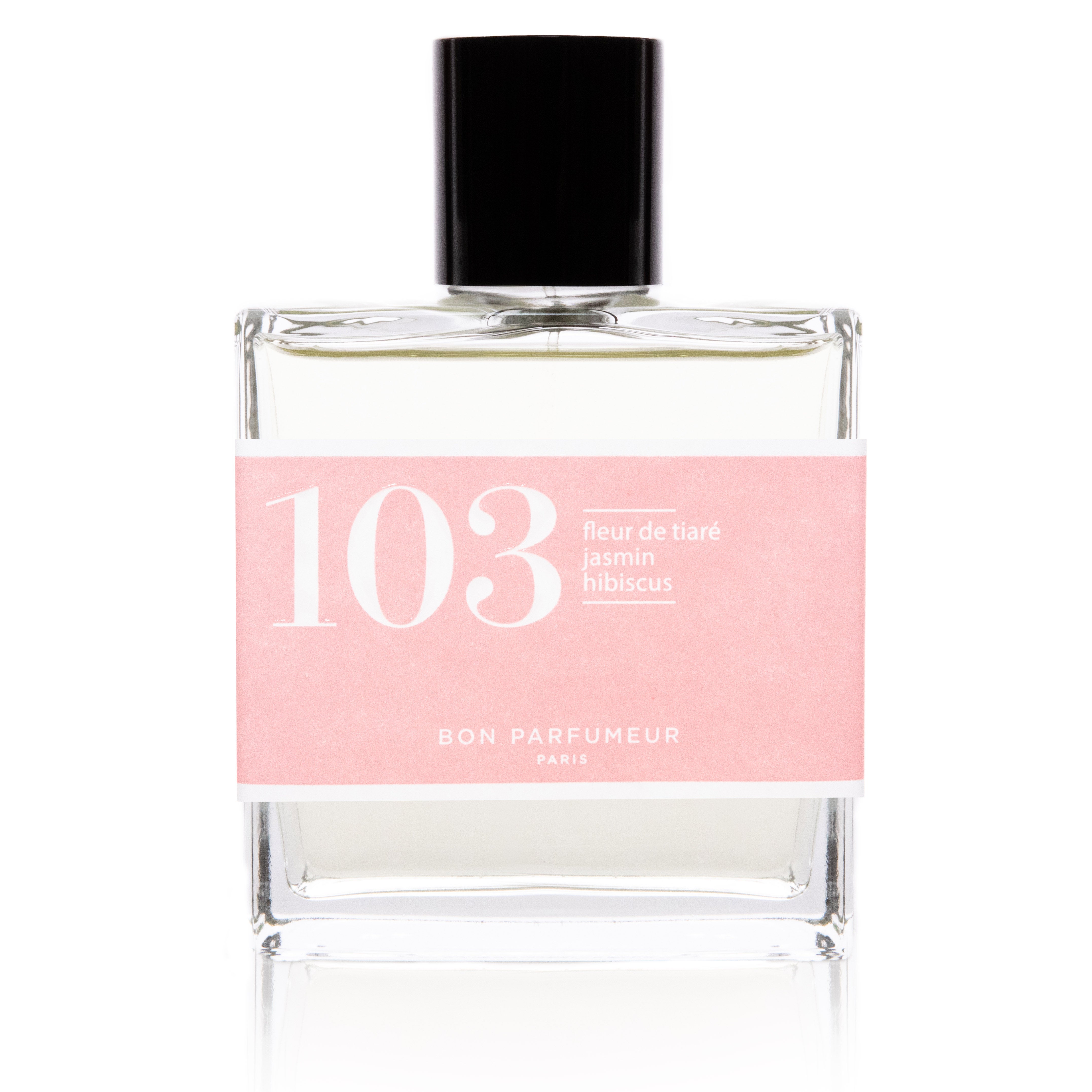 Bon Parfumeur - Collection Floral Eau de Parfum 103 à la fleur de tiaré, jasmin et hibiscus. Existe en 30ml et 100ml.