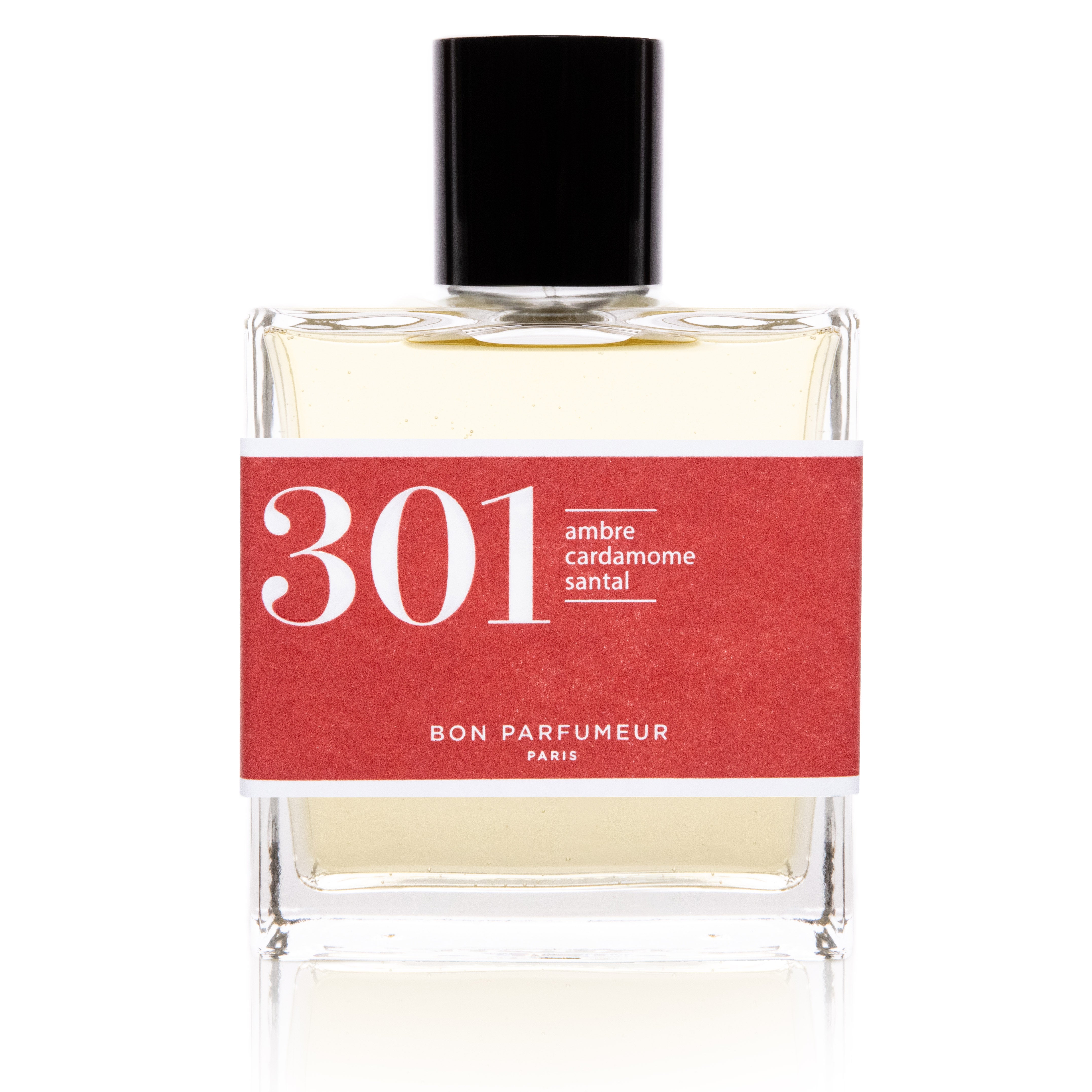 Bon Parfumeur - Collection Ambre & Epices Eau de Parfum 301 ambre, cardamome et santal. Existe en 30ml et 100ml.