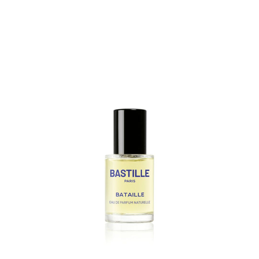 Eau de Parfum Naturelle Bataille de la marque Bastille Paris en format 15ml. Famille olfactive Boisé