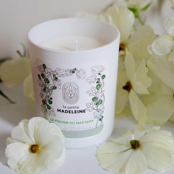 La Petite Madeleine Bougie Parfumée 180g parfum Le Figuier du Mas Saba