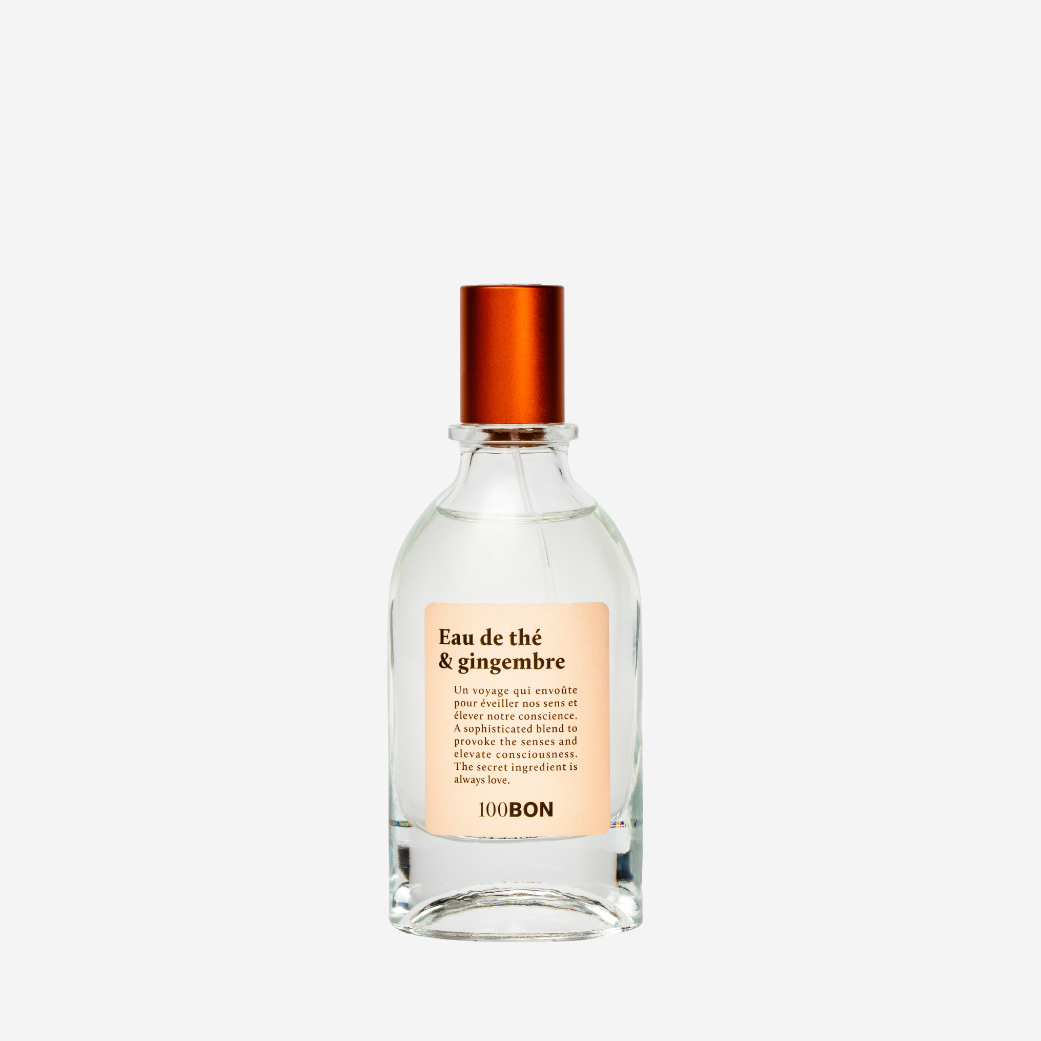 100BON Eau de Cologne Eau de thé & Gingembre 50ml 100% naturelle