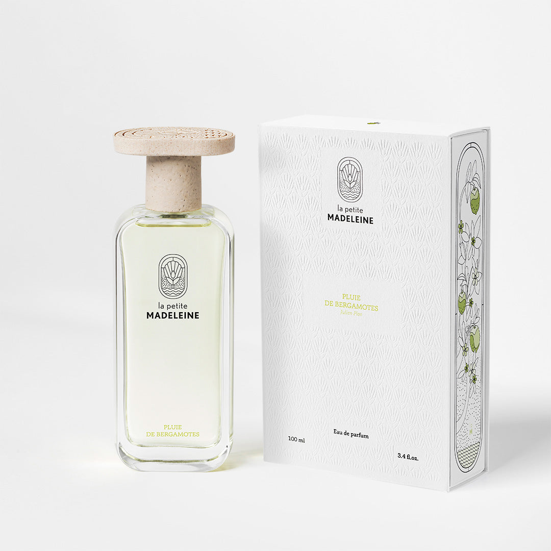 La Petite Madeleine Eau de Parfum Naturelle 100ml parfum Pluie de Bergamotes avec packaging