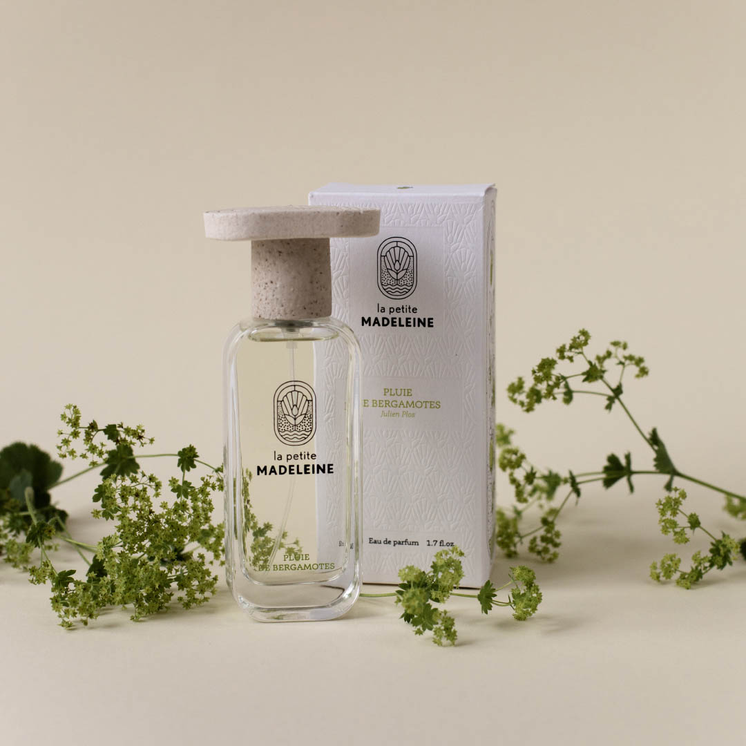 La Petite Madeleine Eau de Parfum Naturelle 50ml parfum Pluie de Bergamotes avec packaging