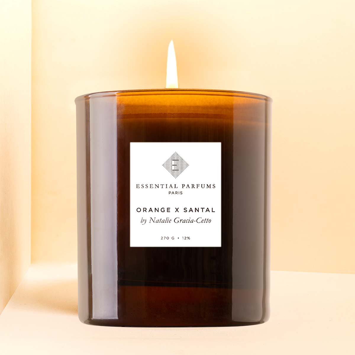 Essential Parfums Bougie Parfumée 270g parfum Orange x Santal